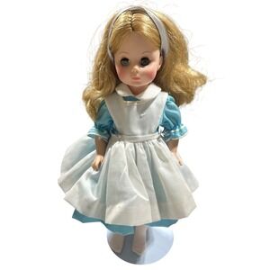 Madame Alexander Alice in Wonderland Doll Blue Dress Vintage 14‎ inch Storybook